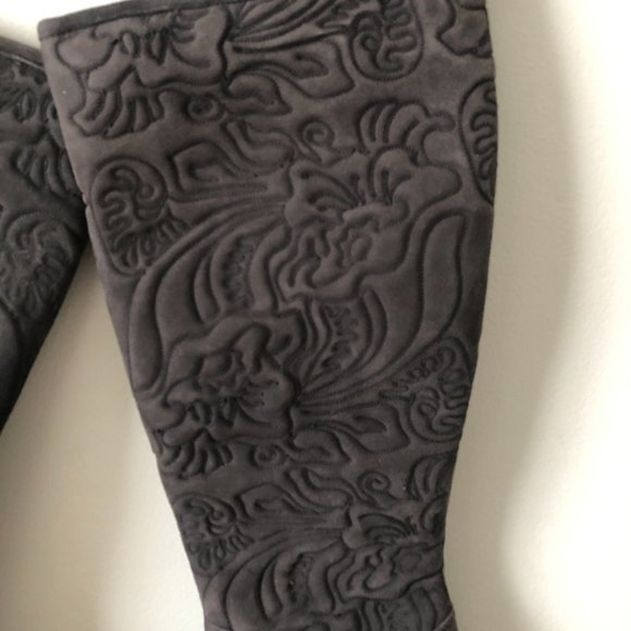 Vera Cuoi Gray Soft Leather Boots - Like New - Picture 2 of 5